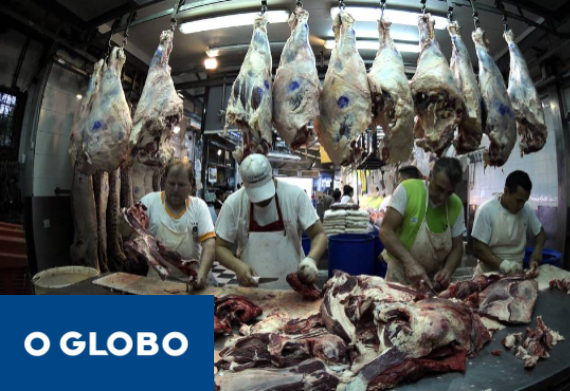 Mesmo apos caso de vaca louca acoes de frigorificos sobem
